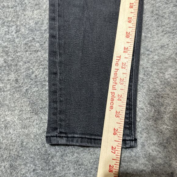 American‎ Eagle Stretch Women's Curvy Mom Jeans Size 00 Black Dark Wash Denim - Picture 4 of 11